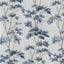 Anna French Dalton Spa Blue On Pearl Wallpaper