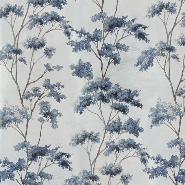 Anna French Dalton Spa Blue On Pearl Wallpaper