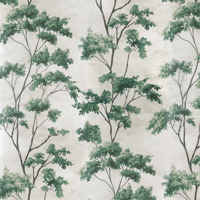Anna French Dalton Green On Pearl Wallpaper