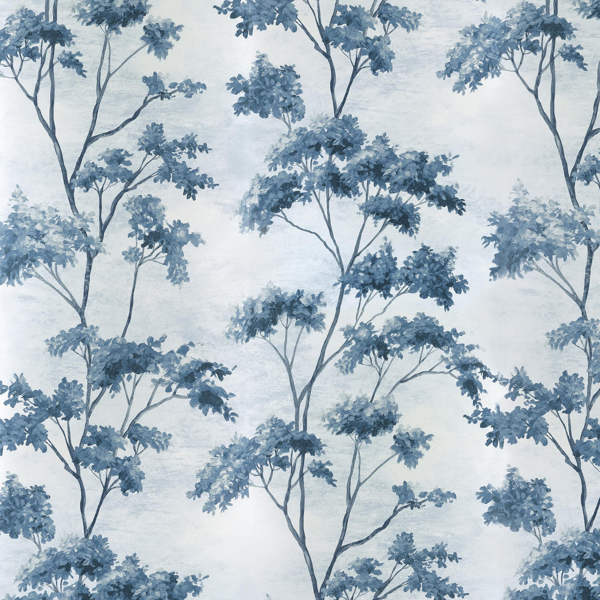 Anna French Dalton Blue And White On Pearl Wallpaper