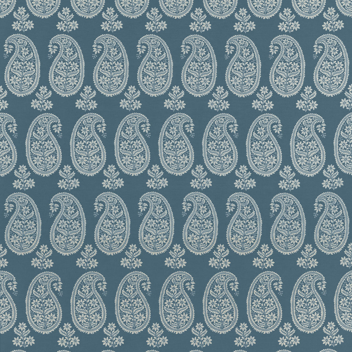 Anna French Campania Paisley Blue Fabric