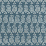 Anna French Campania Paisley Blue Fabric