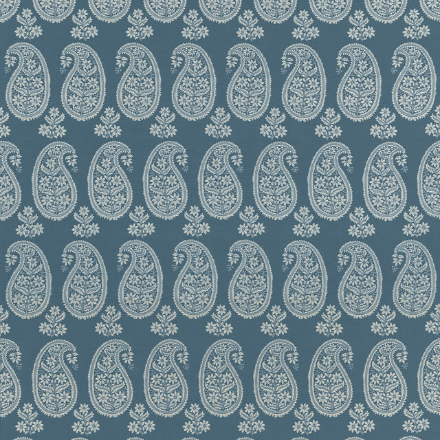 Anna French Campania Paisley Blue Fabric