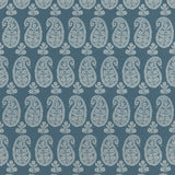 Anna French Campania Paisley Blue Fabric