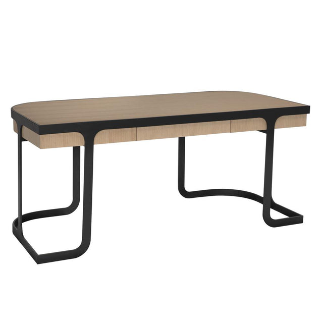 NOIR Hamilton Desk White Oak