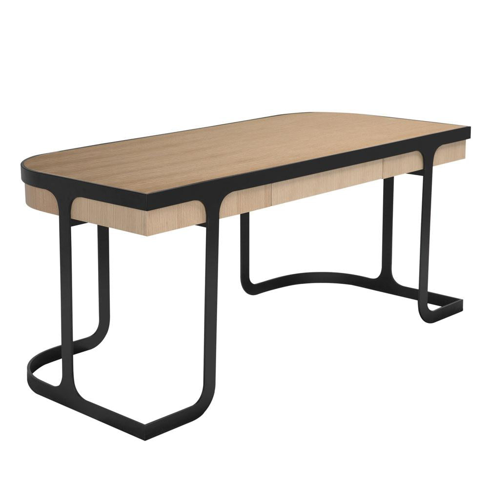 NOIR Hamilton Desk White Oak