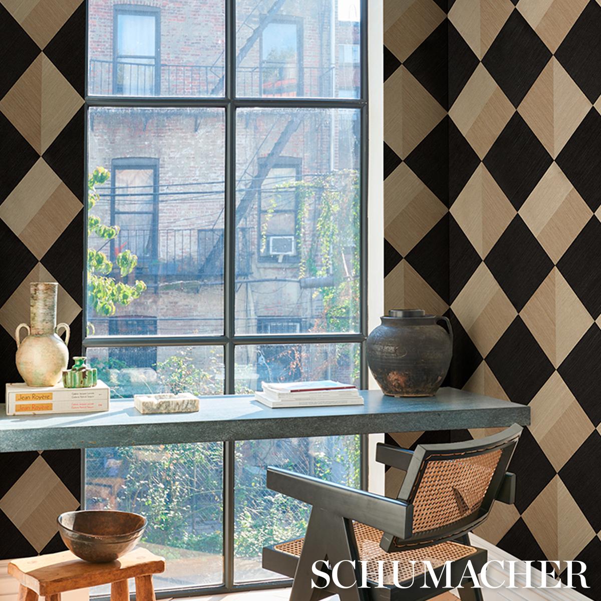Schumacher Backdrop X Schumacher Maestro Dark Arts Wallpaper