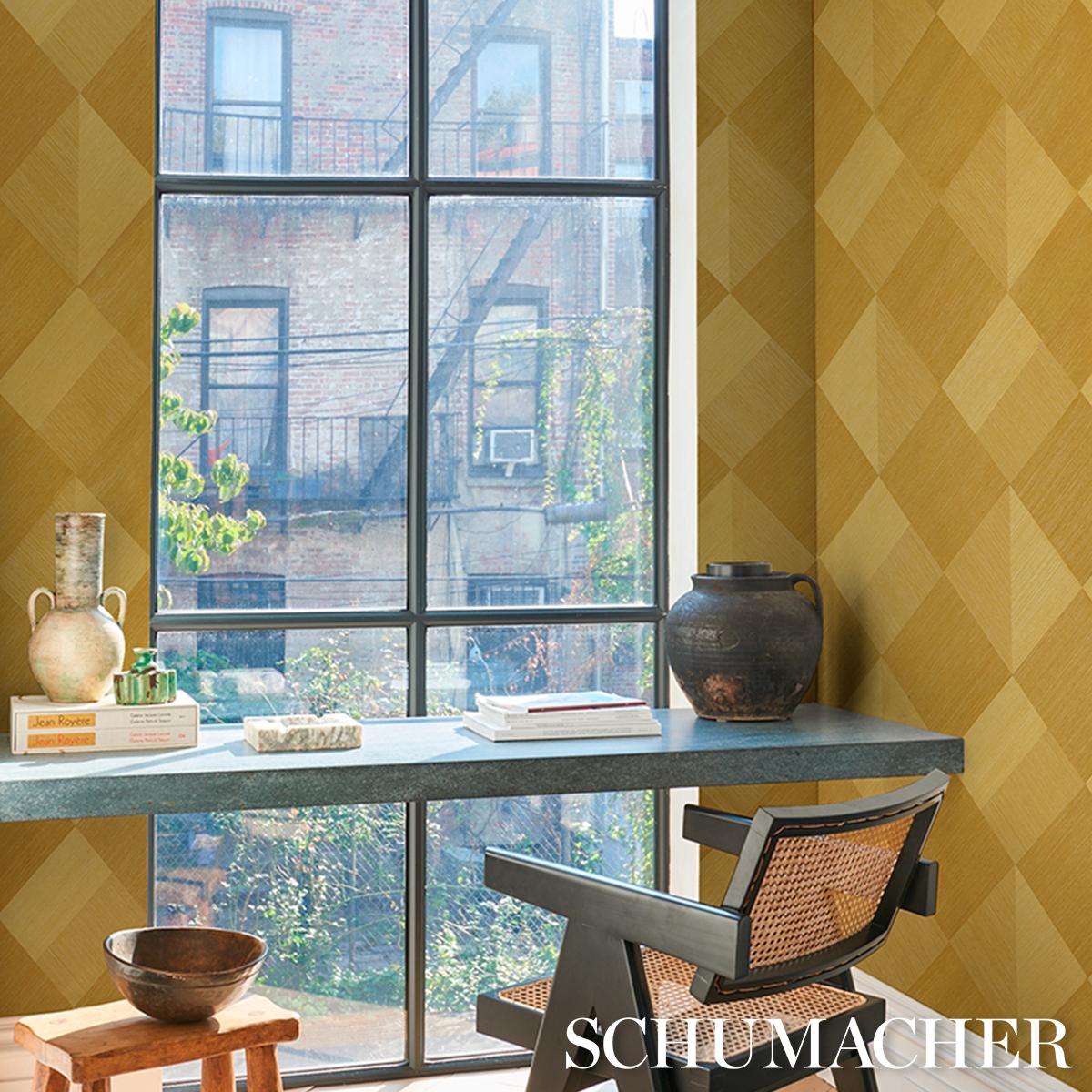 Schumacher Backdrop X Schumacher Maestro Tanlines Wallpaper