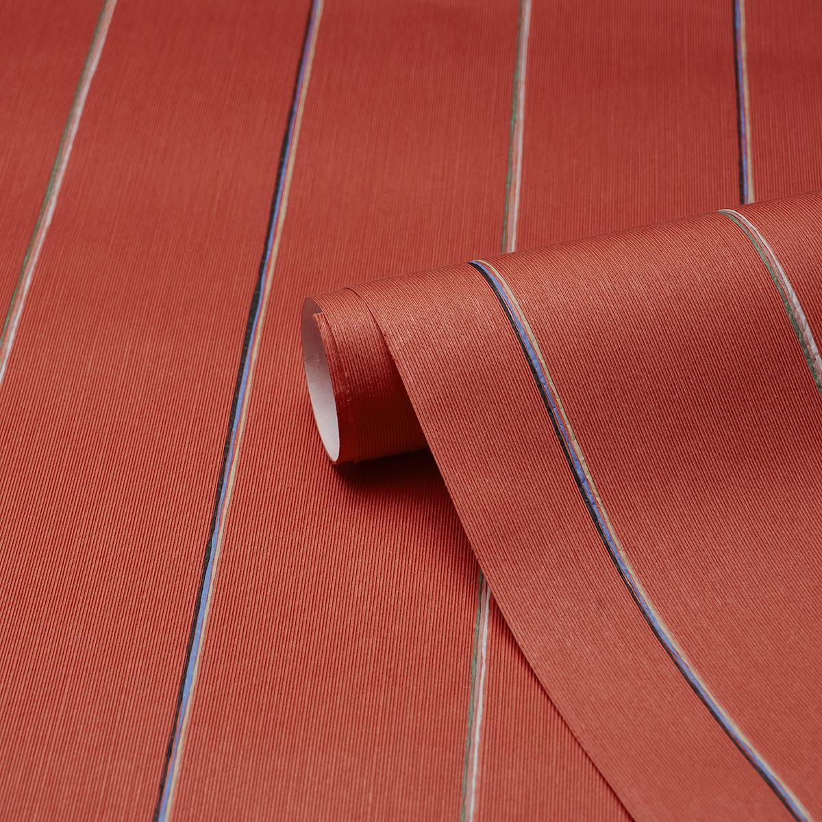 Schumacher Backdrop X Schumacher Draper Stripe Bada Bing! Wallpaper