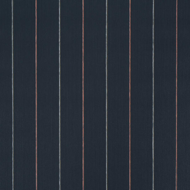 Schumacher Backdrop X Schumacher Draper Stripe Surf Camp Wallpaper