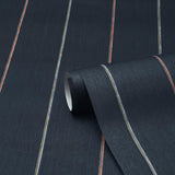 Schumacher Backdrop X Schumacher Draper Stripe Surf Camp Wallpaper