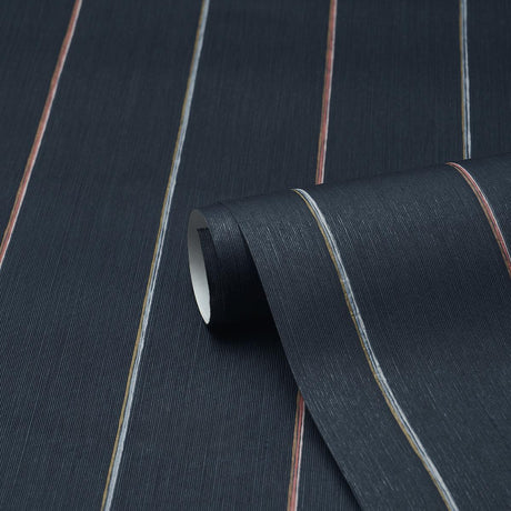 Schumacher Backdrop X Schumacher Draper Stripe Surf Camp Wallpaper