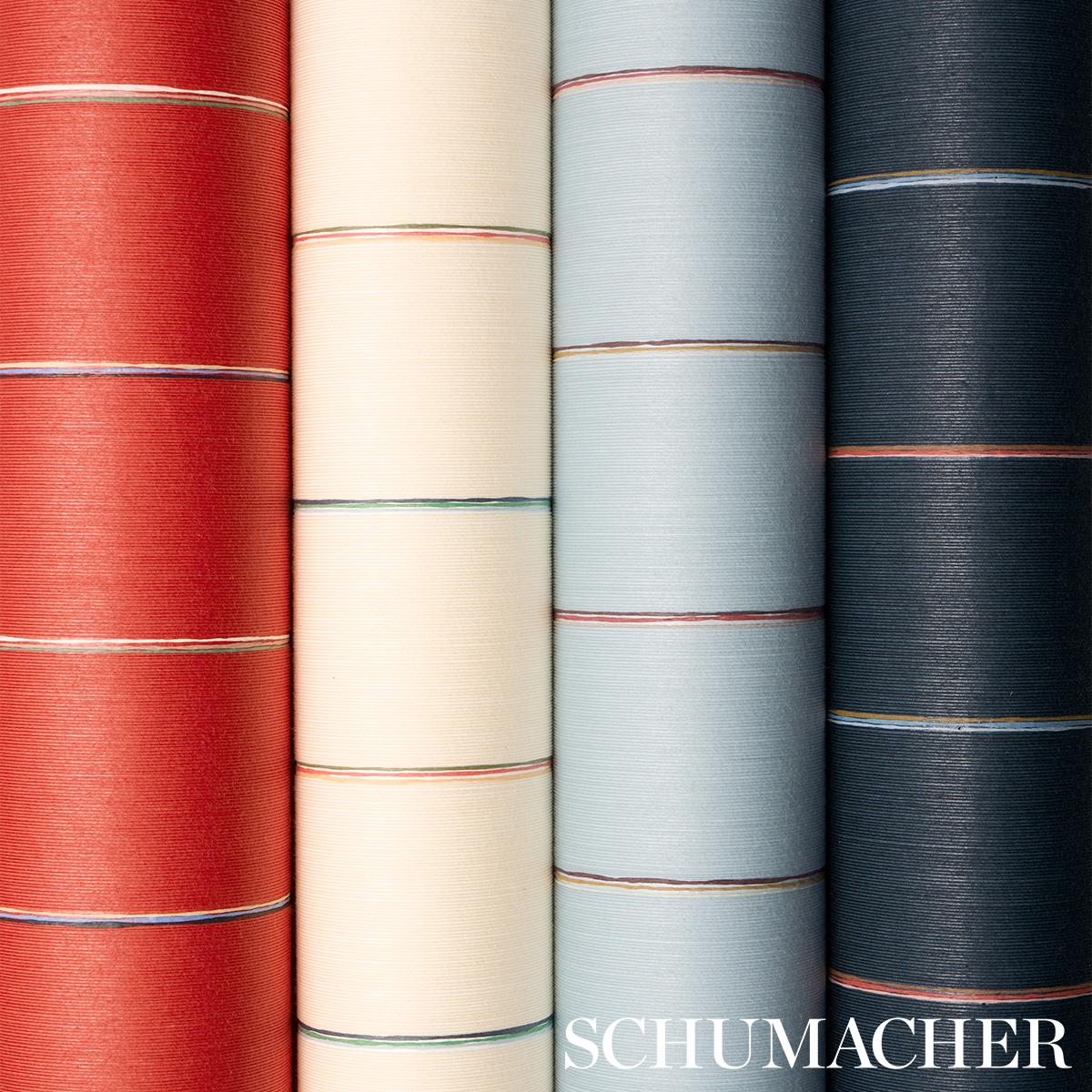 Schumacher Backdrop X Schumacher Draper Stripe The Early Stuff Wallpaper