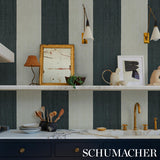Schumacher Backdrop X Schumacher Backdrop Painter'S Stripe Rococo Wallpaper