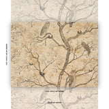 Schumacher Lattesa Nella Notte Parchment Wallpaper