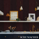 Schumacher Backdrop X Schumacher Backdrop Painter'S Stripe Self-Portrait Wallpaper