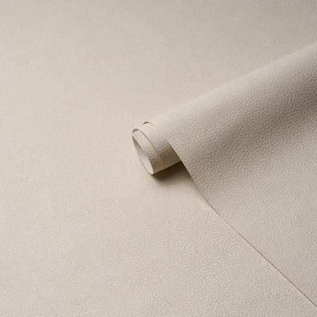 Schumacher Dunbar Shagreen Vinyl Alabaster Wallpaper