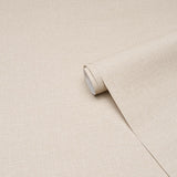 Schumacher Linen Gesso Vinyl Flax Wallpaper