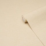 Schumacher Linen Gesso Vinyl Maize Wallpaper