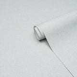 Schumacher Linen Gesso Vinyl Mist Wallpaper