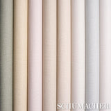 Schumacher Linen Gesso Vinyl Mist Wallpaper