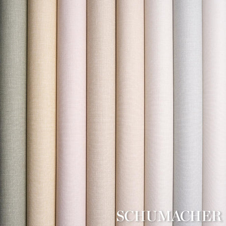 Schumacher Linen Gesso Vinyl Petal Wallpaper