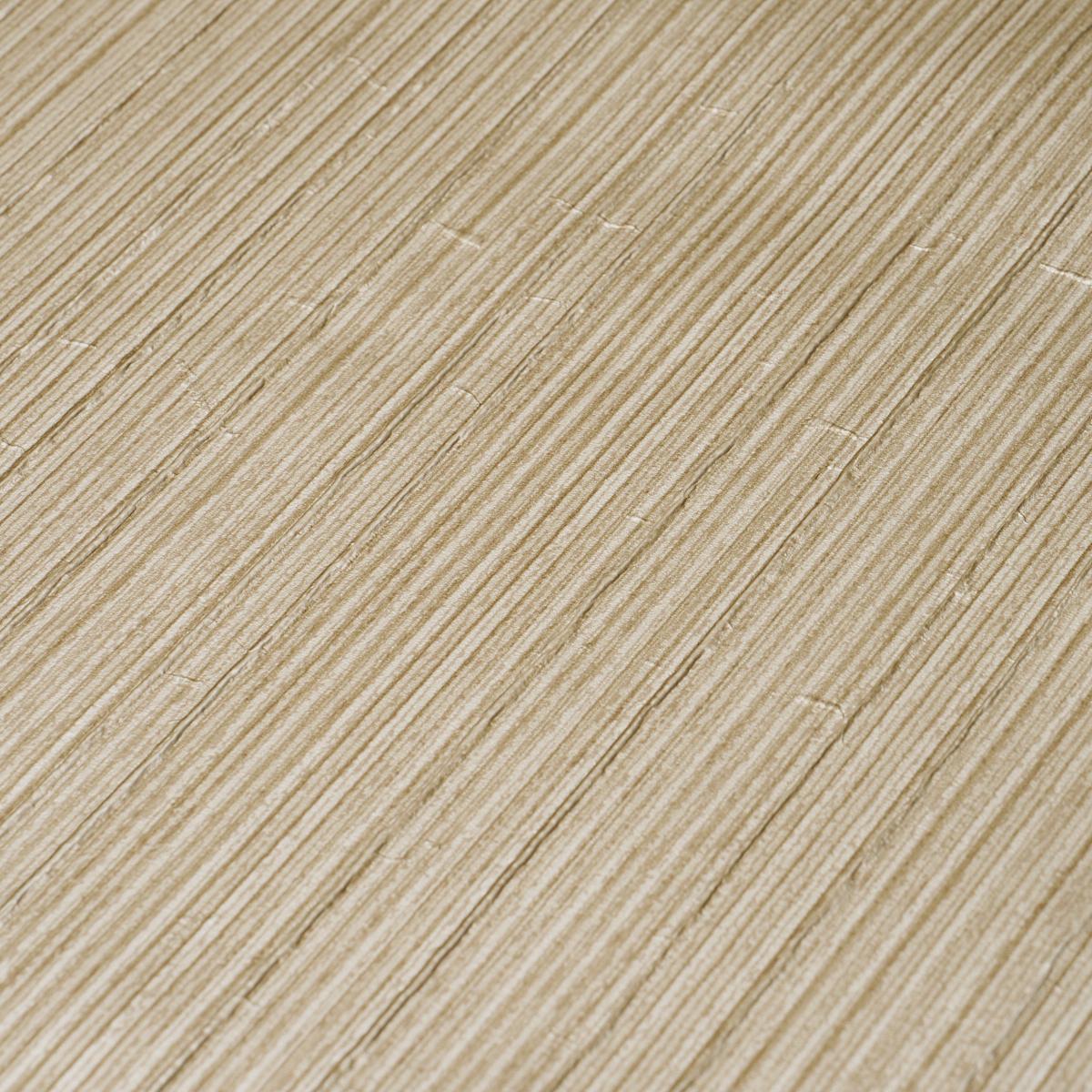 Schumacher Rimini Rib Vinyl Gold Wallpaper