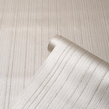Schumacher Rimini Rib Vinyl Pearl Wallpaper