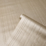 Schumacher Rimini Rib Vinyl Champagne Wallpaper