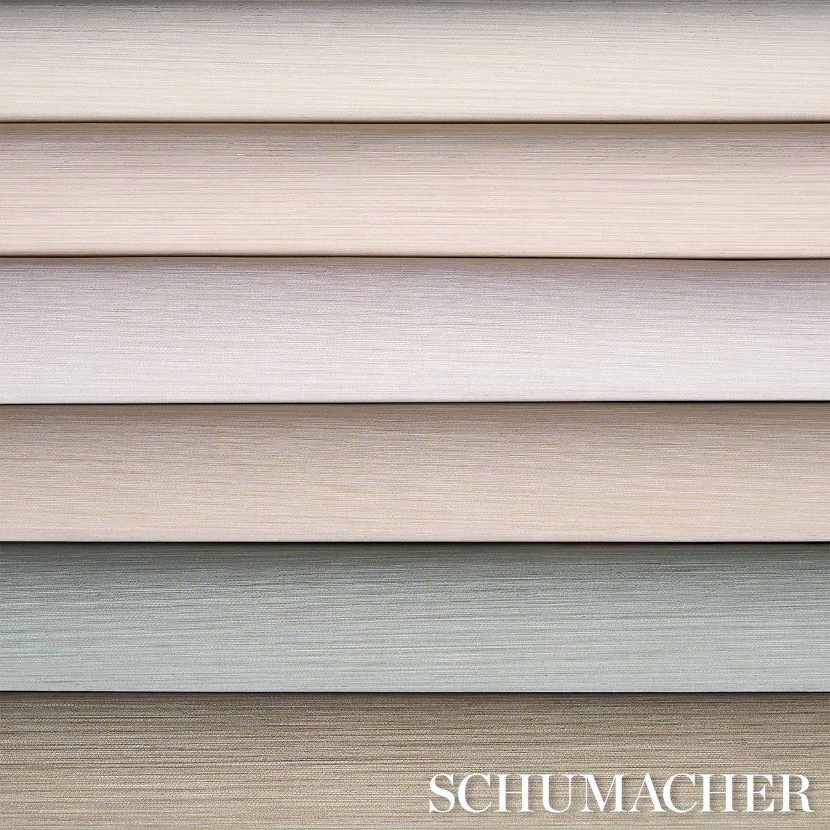 Schumacher Abaca Fine Weave Vinyl Taupe Wallpaper