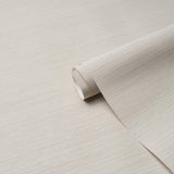 Schumacher Abaca Fine Weave Vinyl Dove Wallpaper