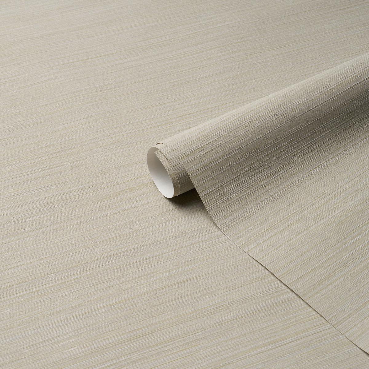 Schumacher Abaca Fine Weave Vinyl Limestone Wallpaper