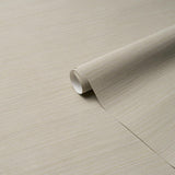 Schumacher Abaca Fine Weave Vinyl Limestone Wallpaper