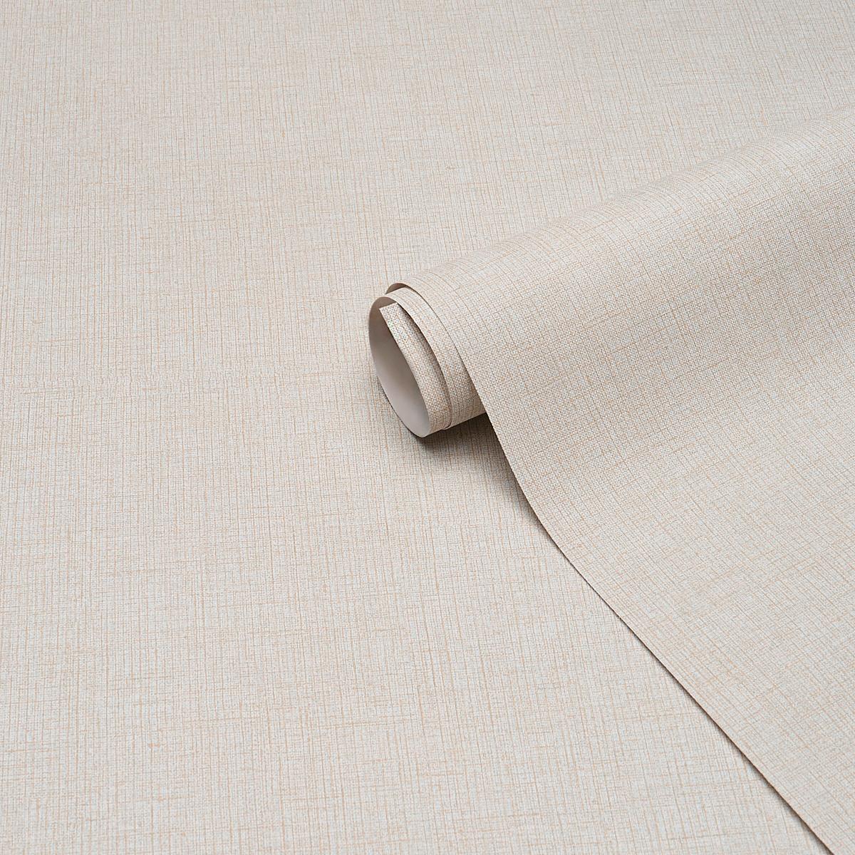 Schumacher Banbridge Linen Vinyl Oat Wallpaper