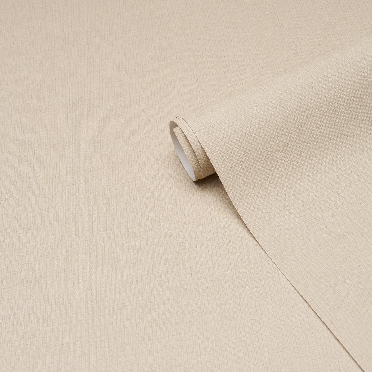 Schumacher Banbridge Linen Vinyl Sand Wallpaper