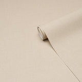 Schumacher Banbridge Linen Vinyl Sand Wallpaper
