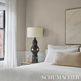 Schumacher Campagne Linen Vinyl Sand Wallpaper