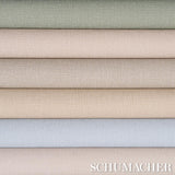 Schumacher Campagne Linen Vinyl Stone Wallpaper