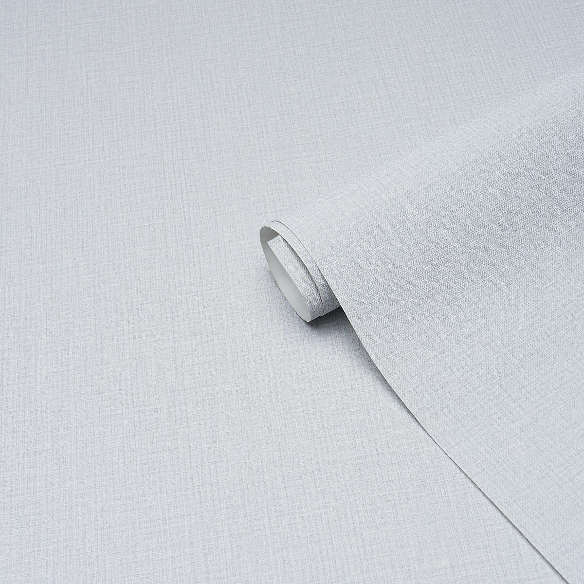Schumacher Campagne Linen Vinyl Chambray Wallpaper