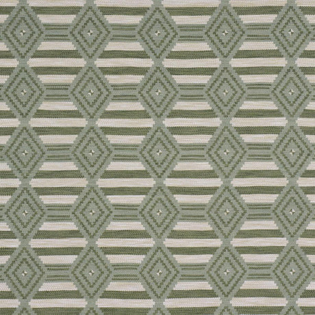 Schumacher Manta Performance Green & Mineral Fabric