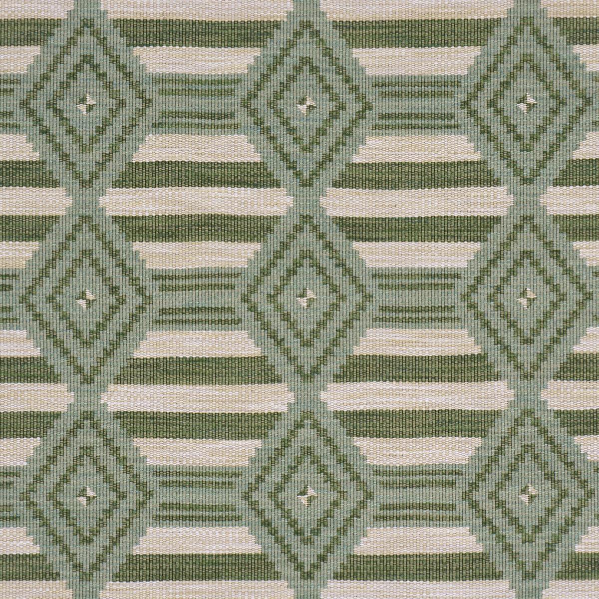 Schumacher Manta Performance Green & Mineral Fabric