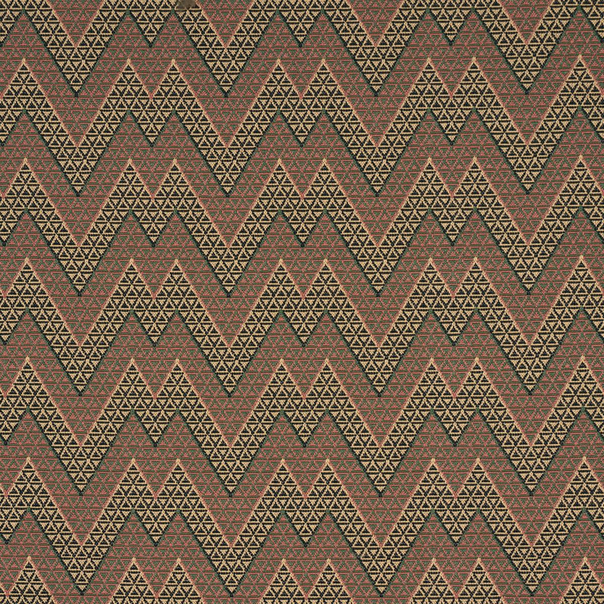 Schumacher Alpine Peaks Chevron Terracotta Desert Fabric