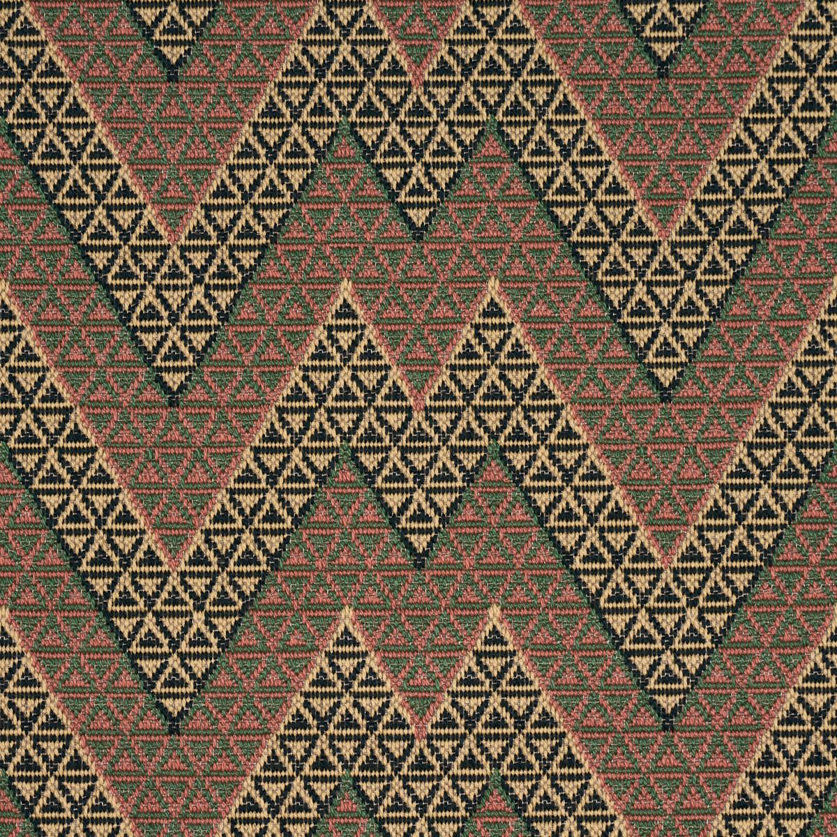 Schumacher Alpine Peaks Chevron Terracotta Desert Fabric