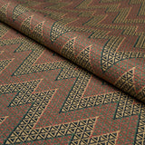 Schumacher Alpine Peaks Chevron Terracotta Desert Fabric