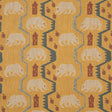 Schumacher Bear Brigade Ochre Fabric
