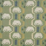 Schumacher Bear Brigade Forest Fabric