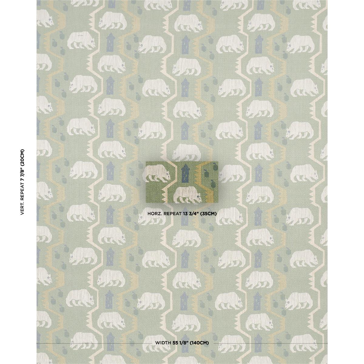 Schumacher Bear Brigade Forest Fabric