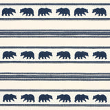 Schumacher Koda Stripe Indigo Fabric