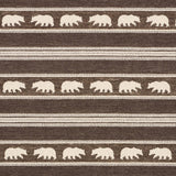 Schumacher Koda Stripe Coffee Fabric