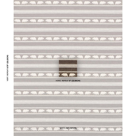 Schumacher Koda Stripe Coffee Fabric